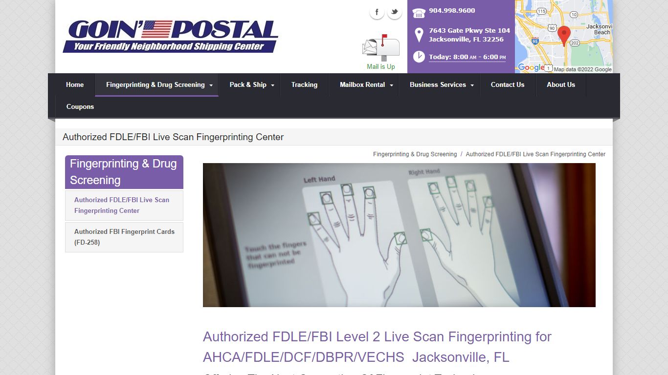 AHCA/FDLE Level 2 Livescan Fingerprinting - Jacksonville, FL